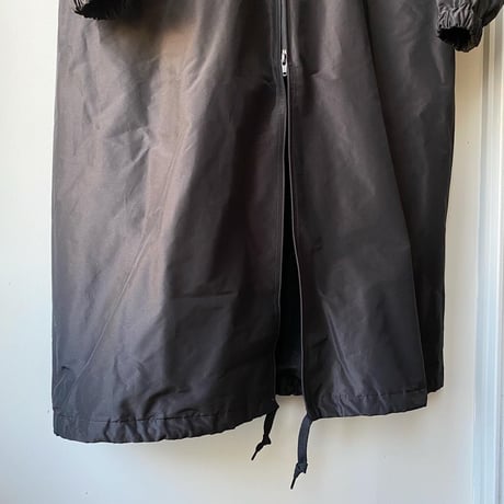 COMOLI　コットンシルク  フーデッドロングコート