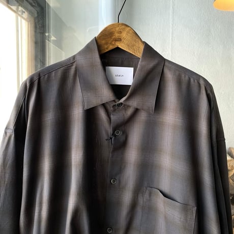 stein　  OVERSIZED DOWN PAT SHIRT  - ST.544-2