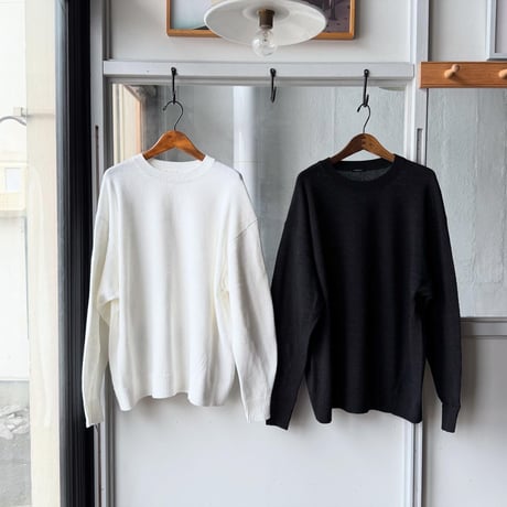 COMOLI　7G クルーネックニット