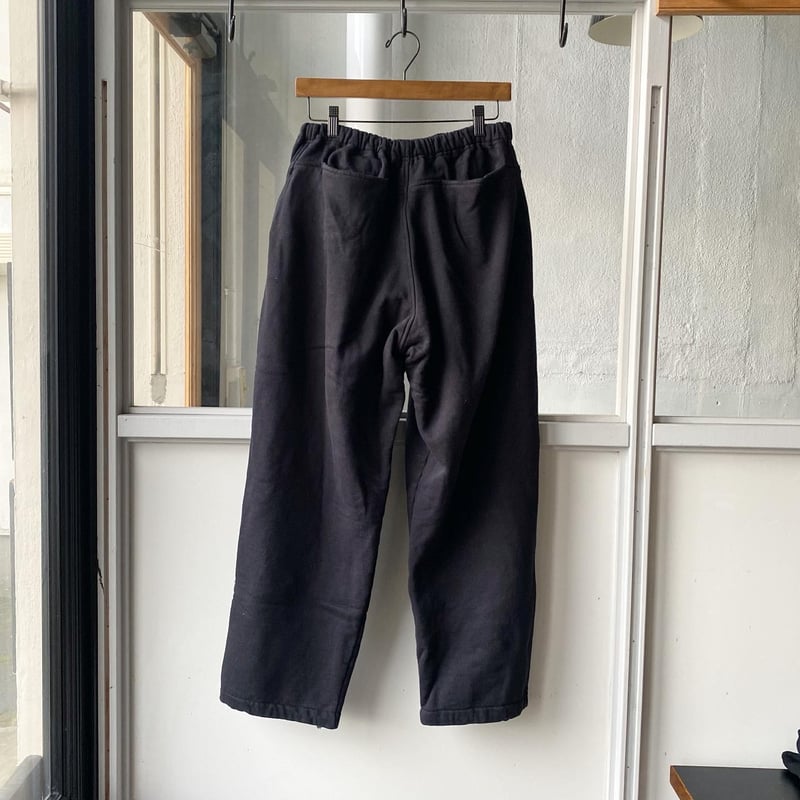 カラーブラックCOMOLIコットン吊裏毛パンツ21SS BLACK2  美品