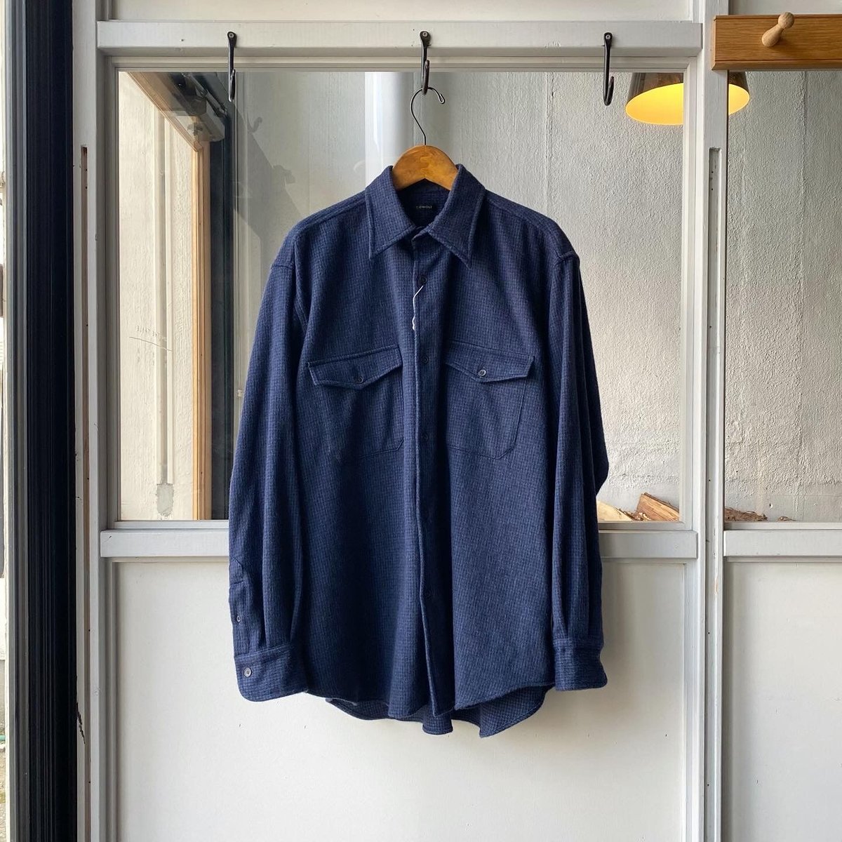 COMOLI W/CA ハウンドトゥース CPO | Less Higashikawa