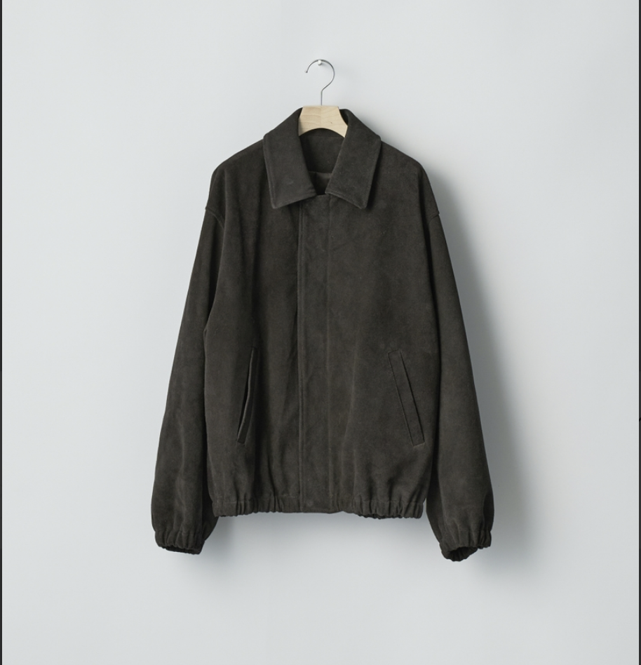 ssstein COW SUEDE ZIP SHORT JACKET | Less Hi