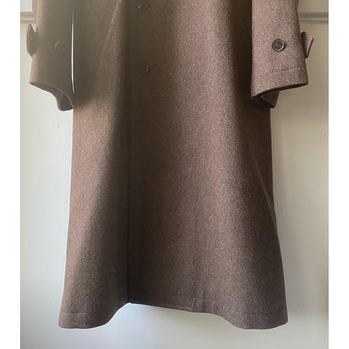 AURALEE SUPER MILLED SHETLAND WOOL COAT