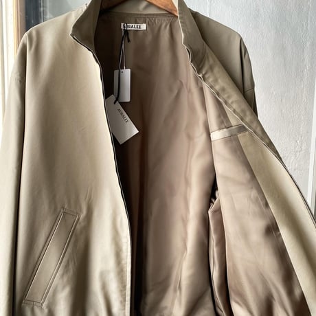 AURALEE　WASHED FINX SILK CHAMBRAY BLOUSON