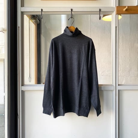 COMOLI　ウール天竺 長袖タートルネック