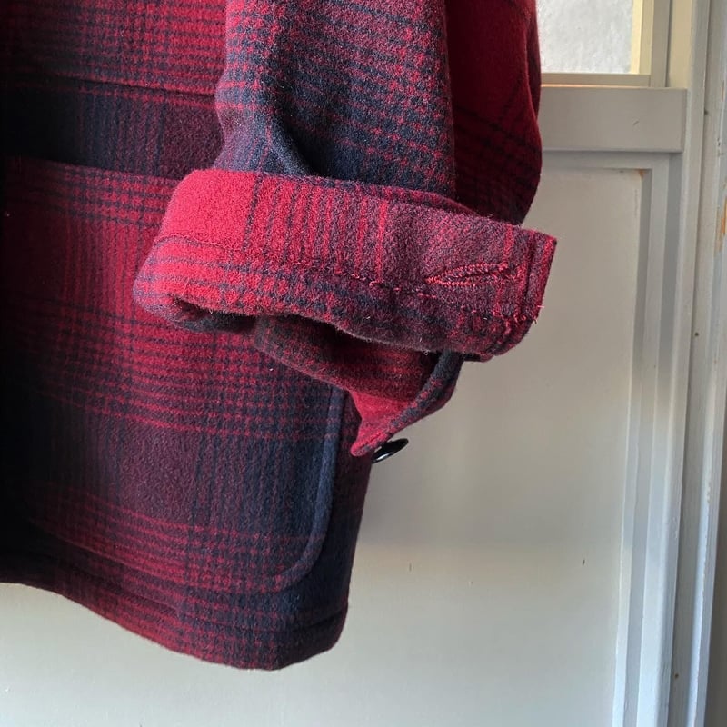 COMOLI ナッピングウール チェック マッキノウクルーザー | Less