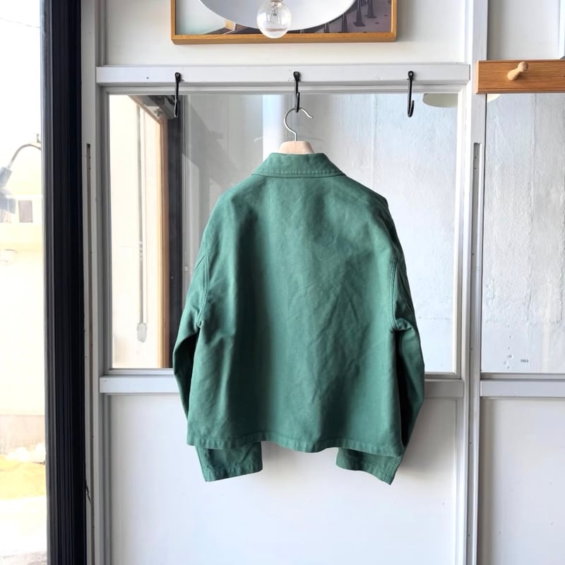 AURALEE GARMENT-DYED ORGANIC COTTON HEAVY TWILL