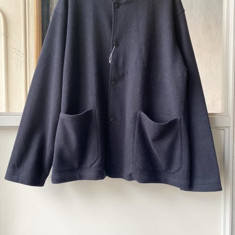 COMOLI　カシミヤ スタンドカラーニットジャケット