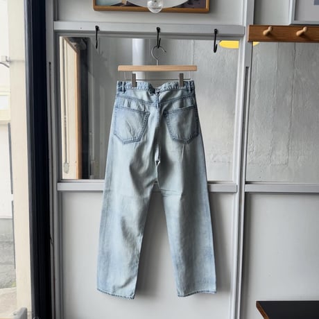 AURALEE　FADED SELVEDGE LIGHT DENIM WIDE PANTS