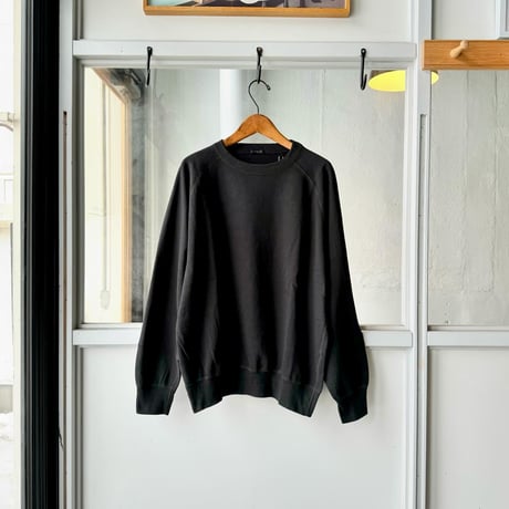COMOLI　製品染 裏毛 クルーネック
