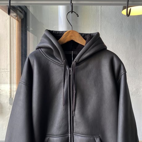 COMOLI　シープスキン ジップパーカ