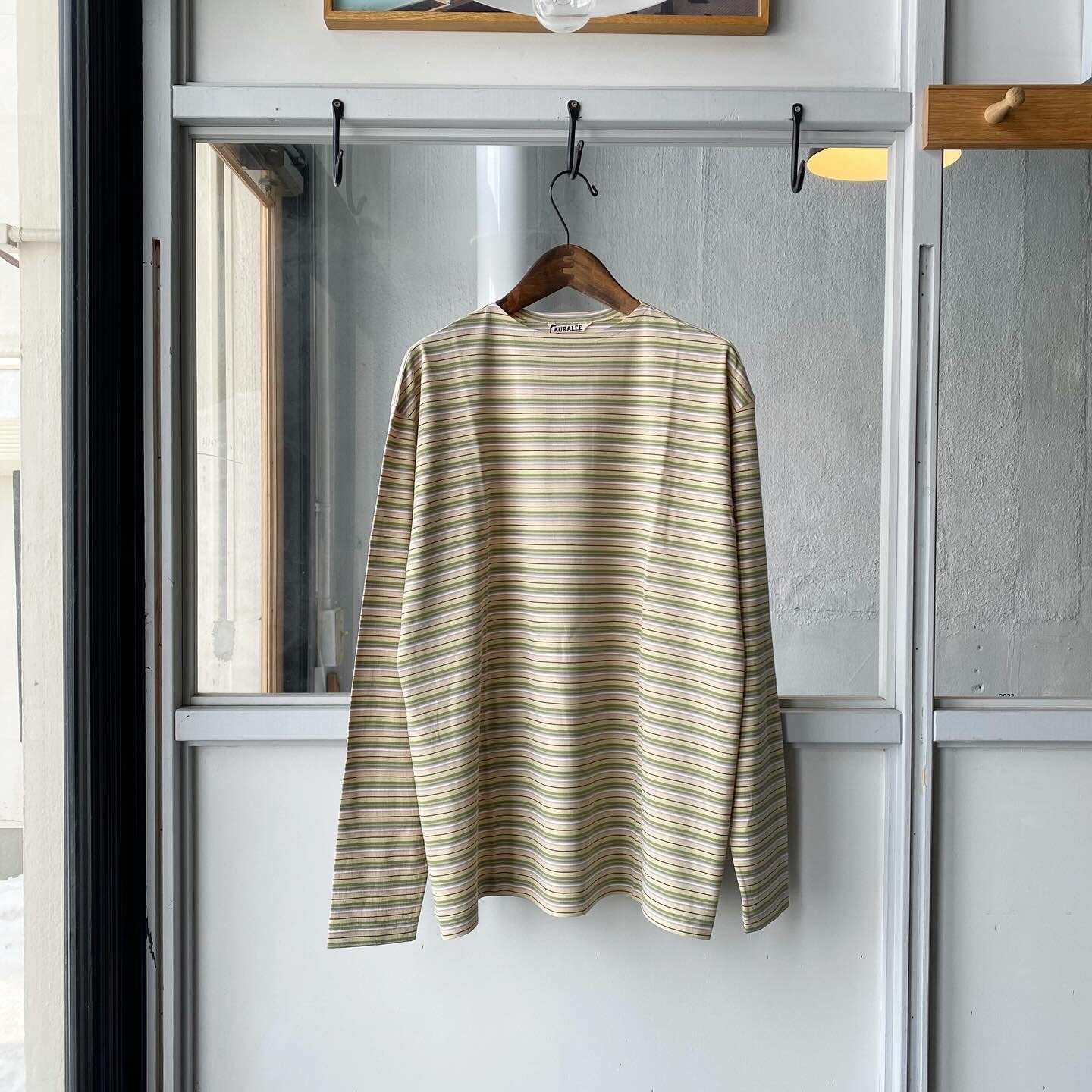 トップス AURALEE 24ss HARD TWIST COTTON BORDER original