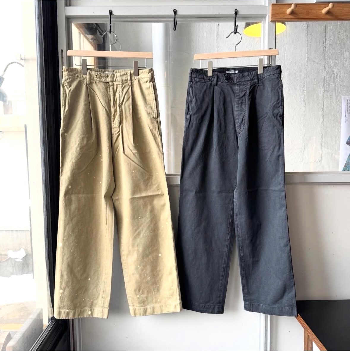 ザーレロック様　AURALEE LIGHT CHINO AURALEE GARMENT-DYED FINX LIGHT CHINO ONE-TUCK