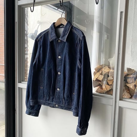 AURALEE  　WASHED HARD TWIST DENIM BLOUZON