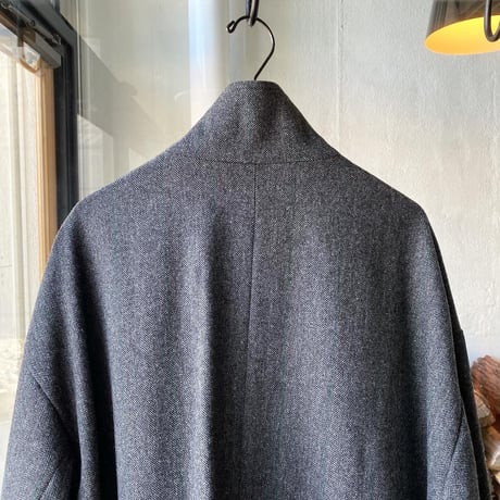 ssstein      MELTON ZIP HALF COAT  - ST.415-2
