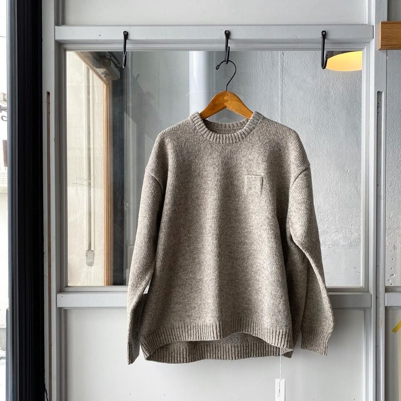 ゴーシュ ハイランドウールニット クルーネック ワイド | Less ゴーシュ ハイランドウールニット クルーネック ワイド | Less