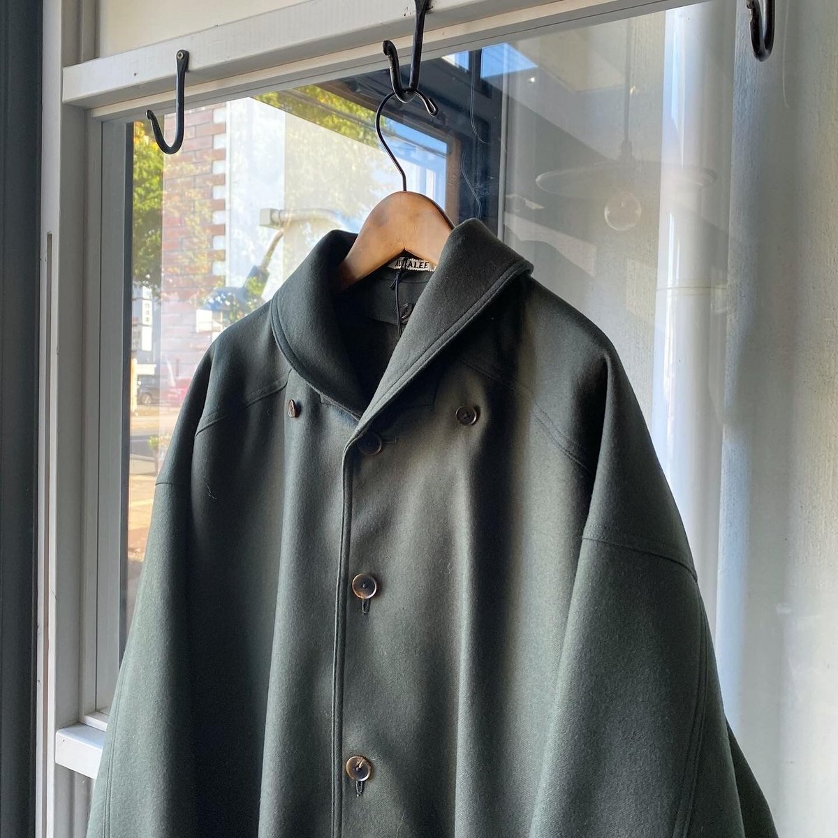 AURALEE LIGHT MELTON HOODED LINER COAT | Less AURALEE LIGHT MELTON HOODED LINER COAT | Less