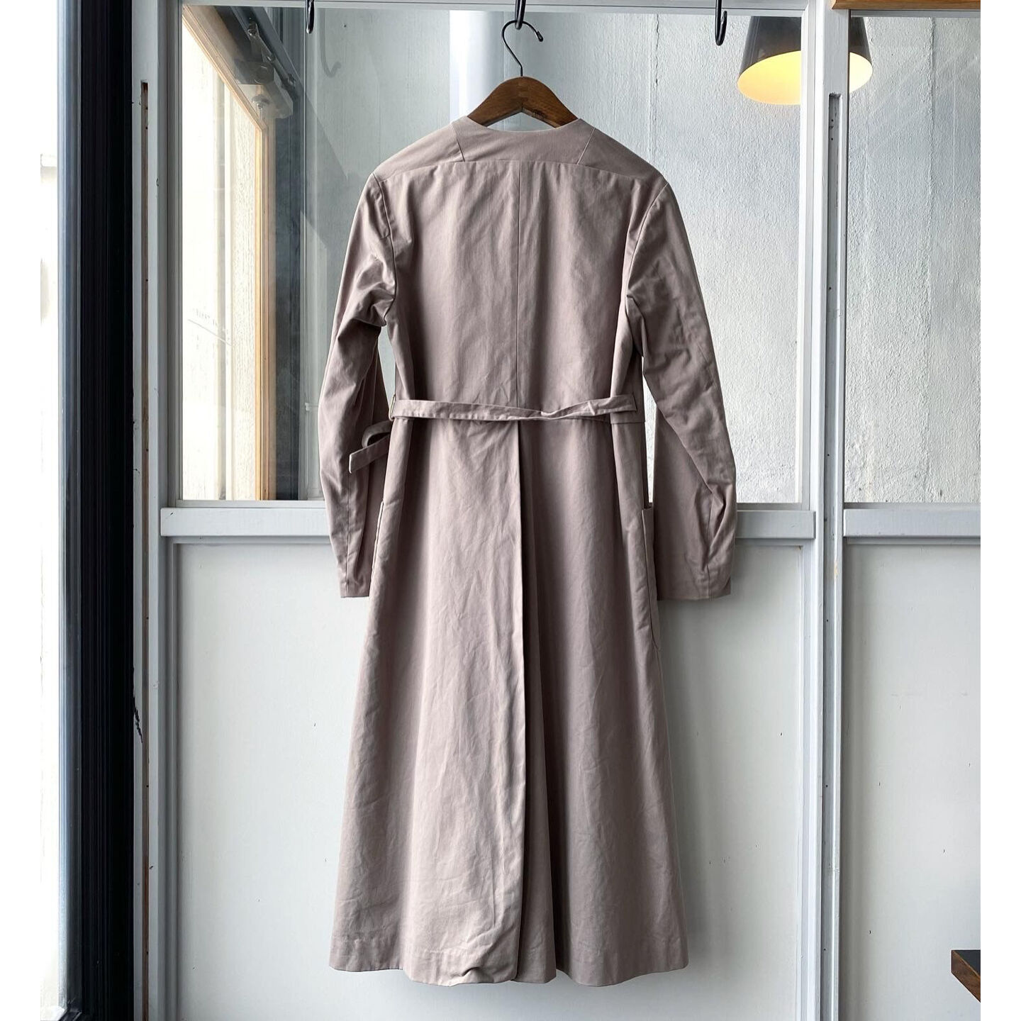 ヤエカ ライト カシュクールコート サイズM カーキ/ワンピースパンツ YAECA [ WRITE ] WOMENS カシュクールワンピース 97557