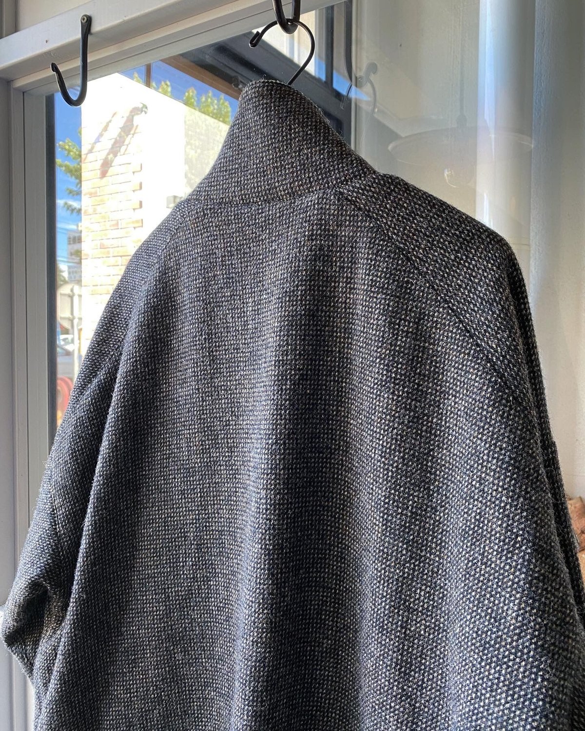 AURALEE WOOL HAIRLINE LIGHT TWEED ZIP BLOUSON AURALEE WOOL HAIRLINE LIGHT TWEED ZIP BLOUSON
