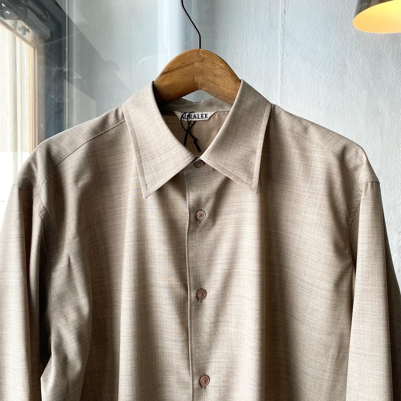 AURALEE SUPER FINE TROPICAL WOOL SHIRT | Less AURALEE SUPER FINE TROPICAL WOOL SHIRT | Less