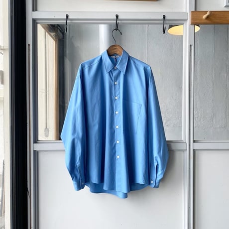 AURALEE 　WASHED FINX TWILL BIG SHIRT