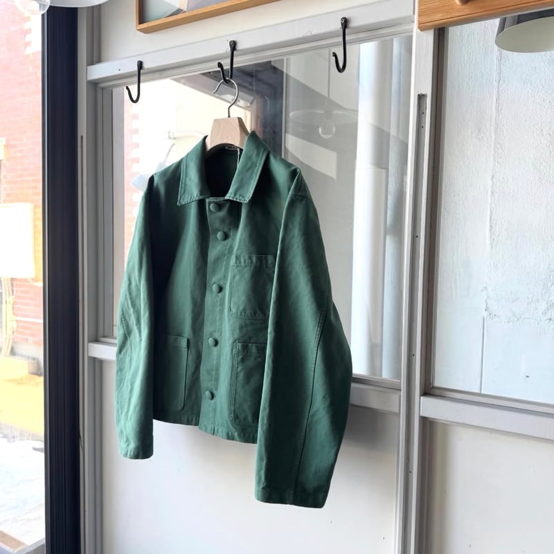 ジャケット・アウター AURALEE WOOL COTTON TWILL OVER JACKET AURALEE GARMENT-DYED ORGANIC COTTON HEAVY TWILL