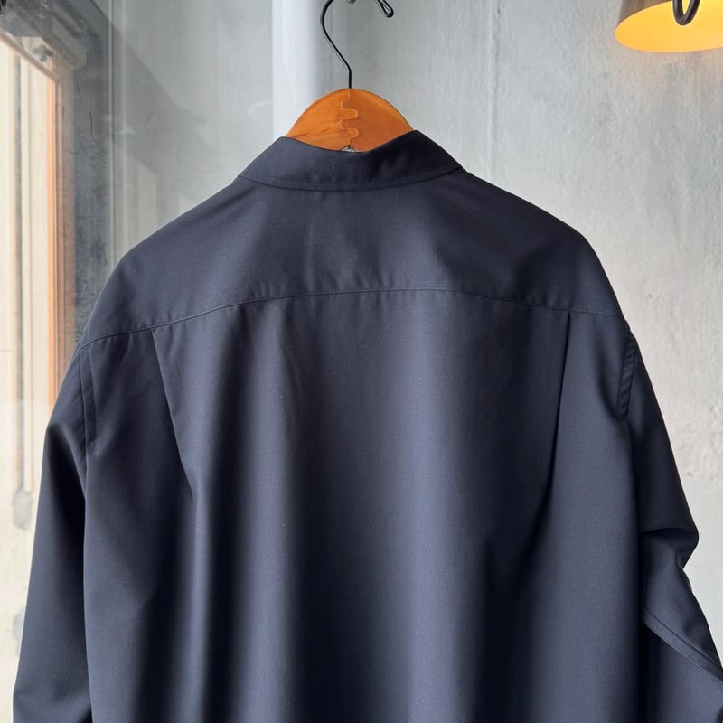 AURALEE SUPER FINE TROPICAL WOOL SHIRT | Less