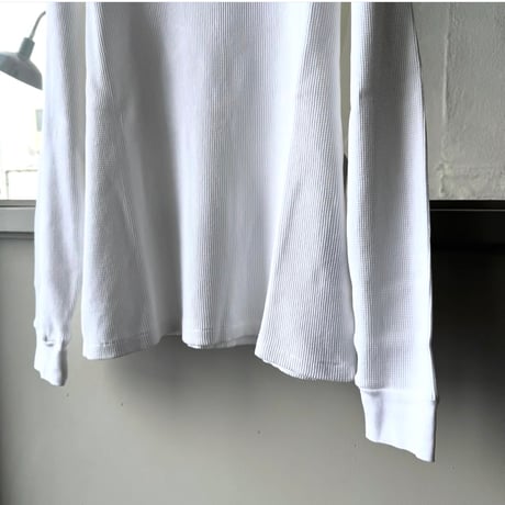 COMOLI　コットンワッフル 長袖Tシャツ