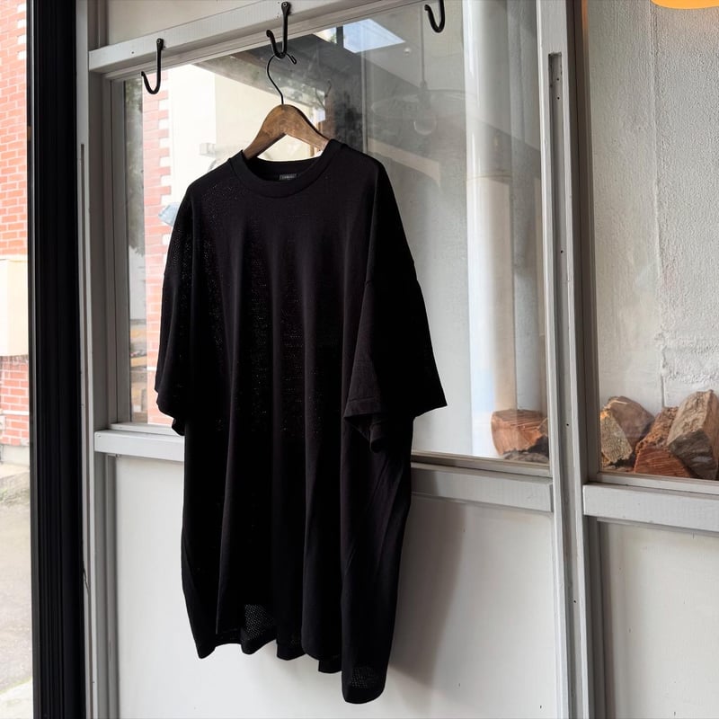 COMOLI 25SS コットンメッシュ 半袖クルー Tシャツ COMOLI(コモリ) 25SSコットンメッシュ半袖TシャツB01-05036 B01