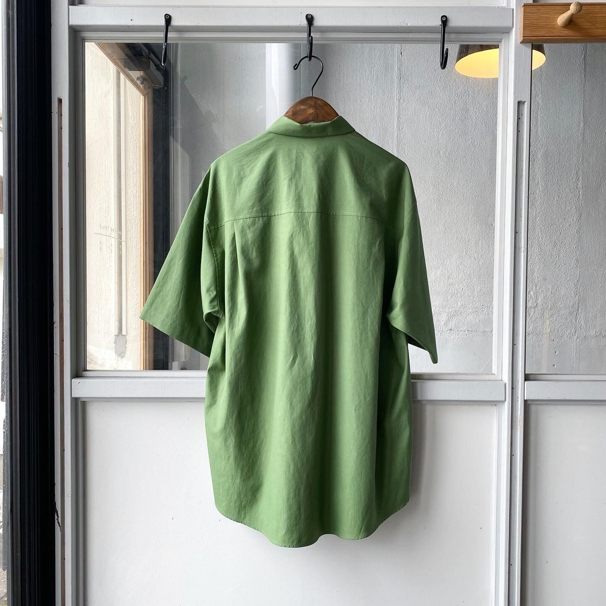 トップス AURALEE WASHED FINX TWILL BIG SHIRT 4 Namu Shop - Auralee Washed Finx Twill Big Half Sleeved Shirt