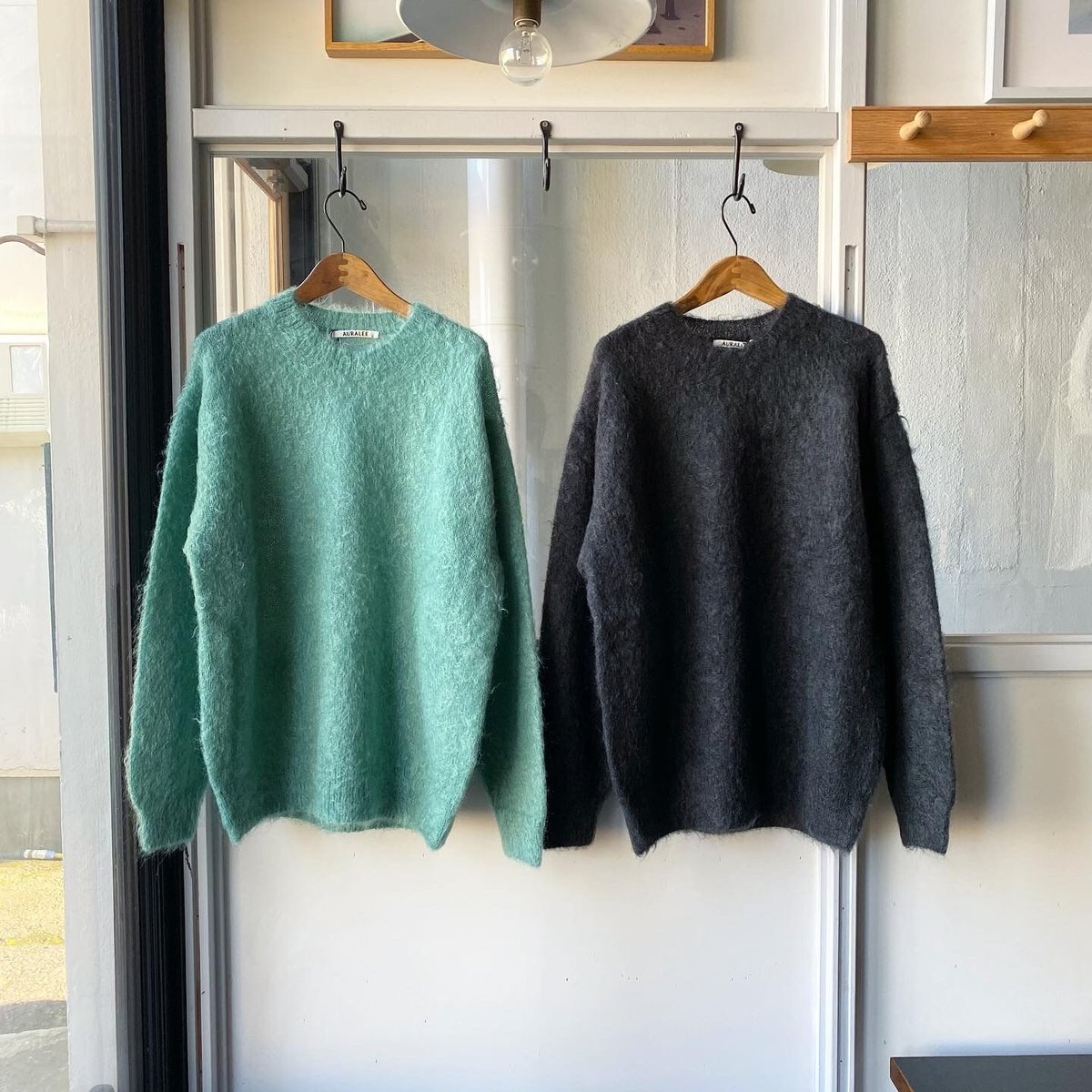 AURALEE BRUSHED SUPER KID MOHAIR KNIT P/O | Les AURALEE BRUSHED SUPER KID MOHAIR KNIT P/O | Les