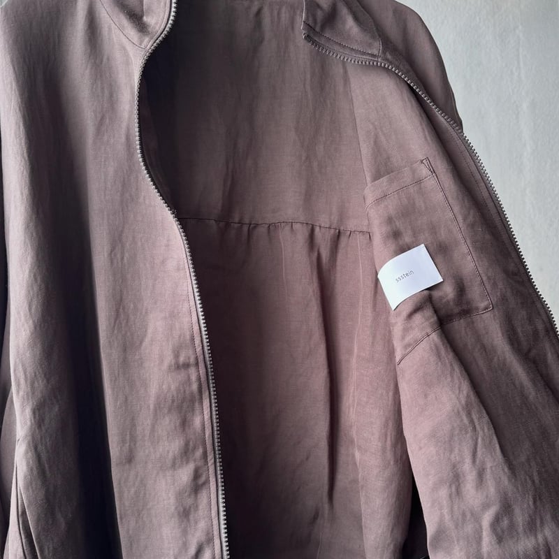 ssstein VIS/LI TWILL SHIRRED LIGHT ZIP JACKET