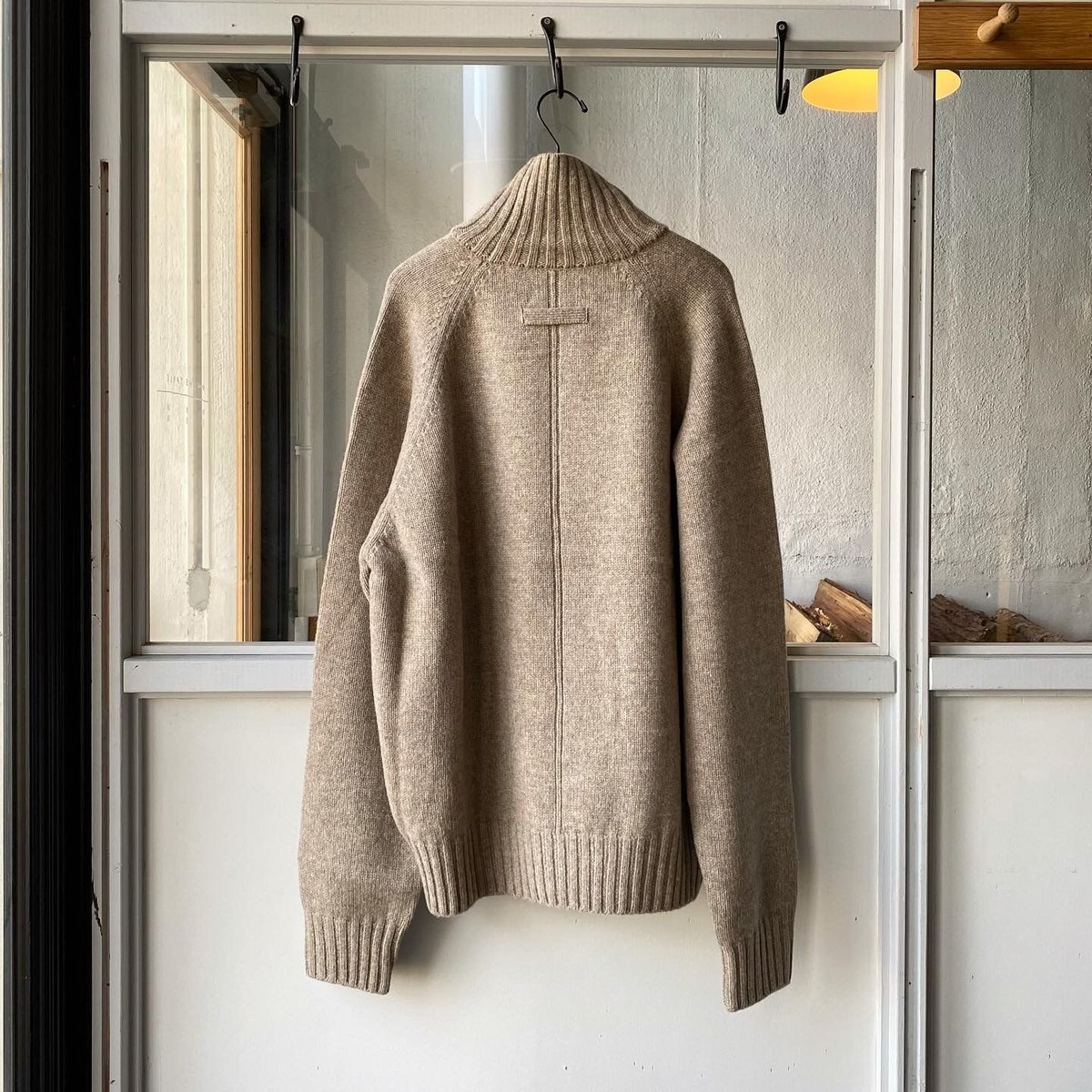stein EX FINE LAMBS LOOSE HIGH NECK KNIT L stein EX FINE LAMBS LOOSE HIGH NECK KNIT L