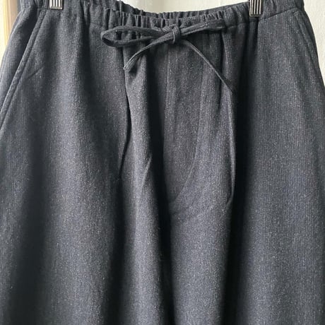 COMOLI　リファインウール ドローストリングパンツ