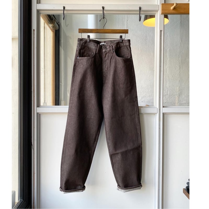 AURALEE HARD TWIST DENIM WIDE PANTS | Less H AURALEE HARD TWIST DENIM WIDE PANTS | Less H