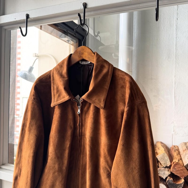 AURALEE GOAT SUEDE ZIP BLOUSON | Less Higashikawa
