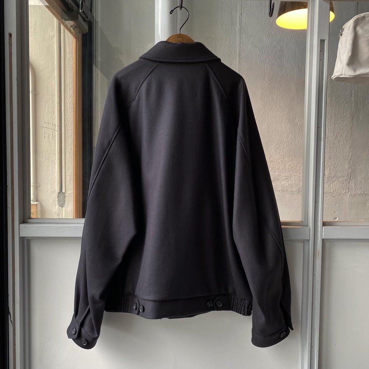 stein OVERSIZED MELTON HARRINGTON ZIP JACKET stein OVERSIZED MELTON HARRINGTON ZIP JACKET