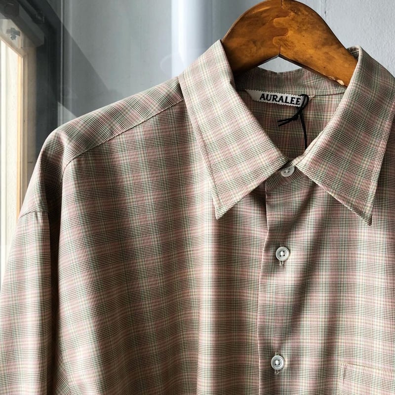 AURALEE SUPER LIGHT WOOL CHECK SHIRTS A20SS01L AURALEE SUPER LIGHT WOOL CHECK SHIRTS A20SS01L