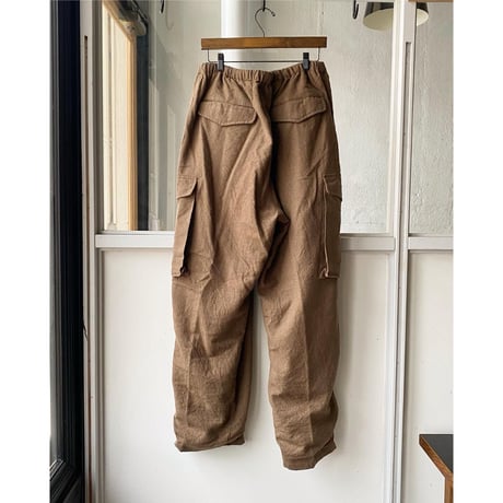 COMOLI 　KHAKI縮絨ウール 6Pパンツ