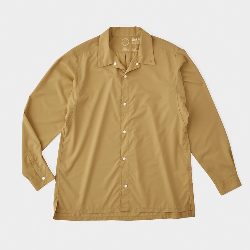 美品 ブドー BUDO Layered Shirt yellow 長袖 シャツ Sサイズ 美品 ブドー BUDO Layered Shirt yellow 長袖 シャツ Sサイズ