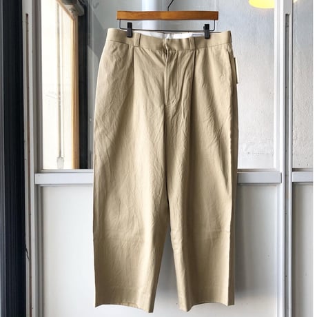 YAECA     [ MEN ]   チノクロスパンツ タックストレート