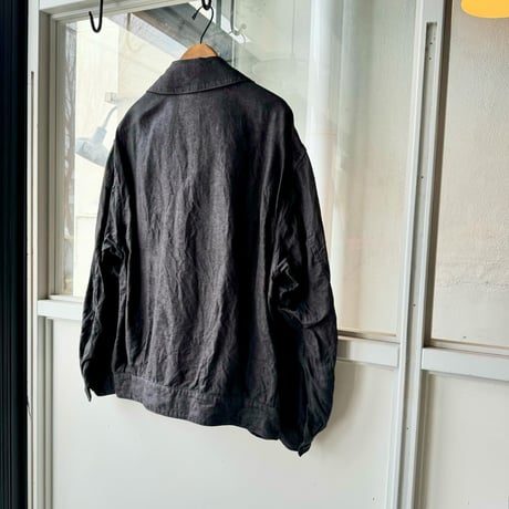COMOLI　リネン ベルテッドジャケット