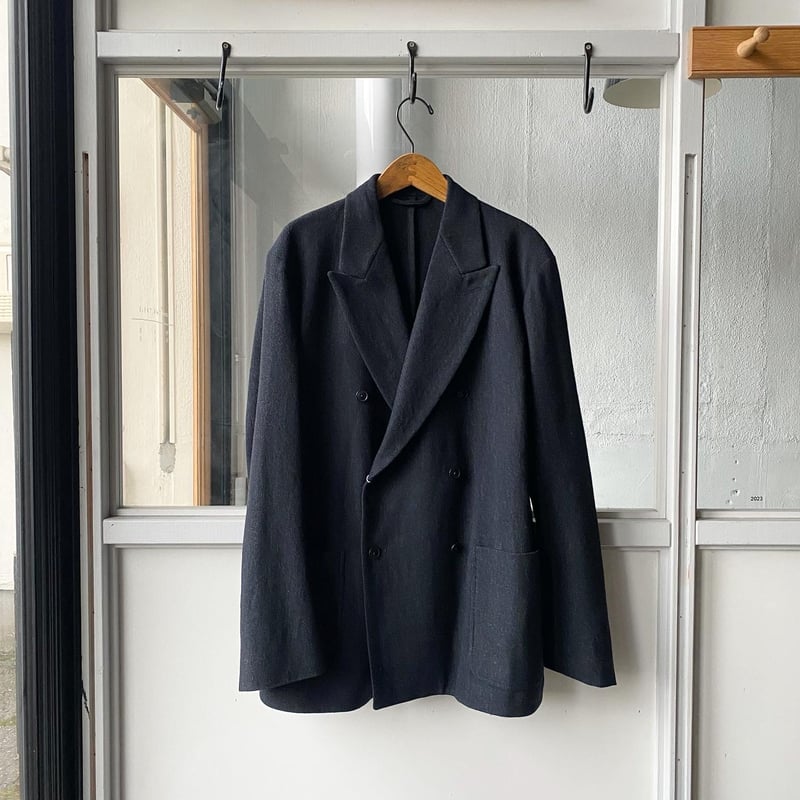 r*7様 COMOLI リファインウールダブルジャケット（navy）サイズ2 COMOLI リファインウール ダブルジャケット | Less Higashikawa