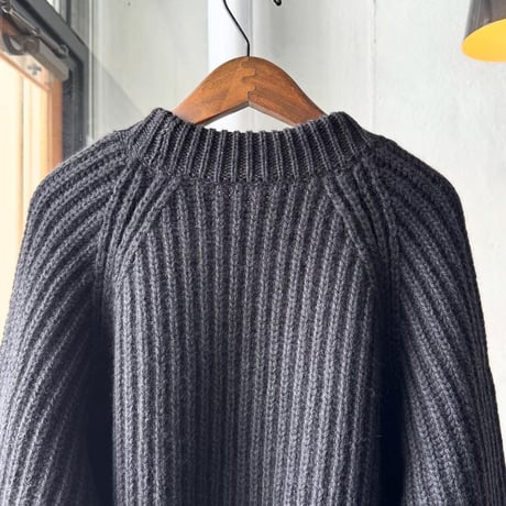 COMOLI　カシミヤ和紙 ミリタリーニット