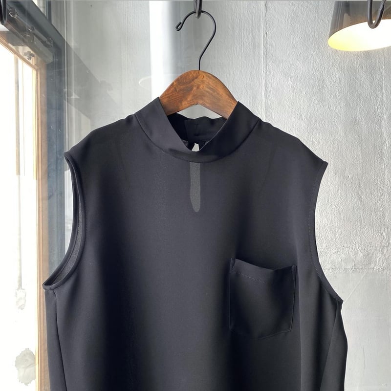 ゴーシュ ポリエステル ライトジョーゼット ノースリーブブラウス