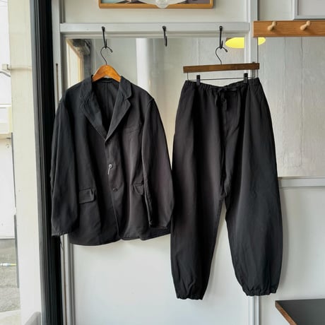 COMOLI　製品染 ドローストリングパンツ