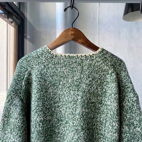 AURALEE　SILK WOOL CAMEL MIX KNIT CARDIGAN