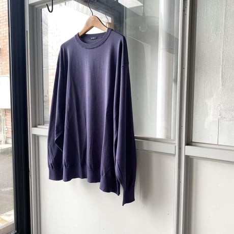 COMOLI　18G クルーネックニット