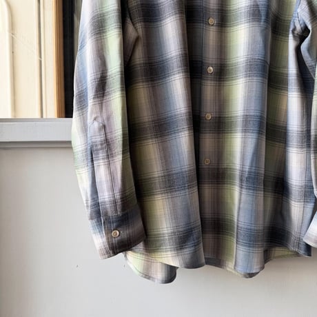 AURALEE　SUPER LIGHT WOOL CHECK SHIRT
