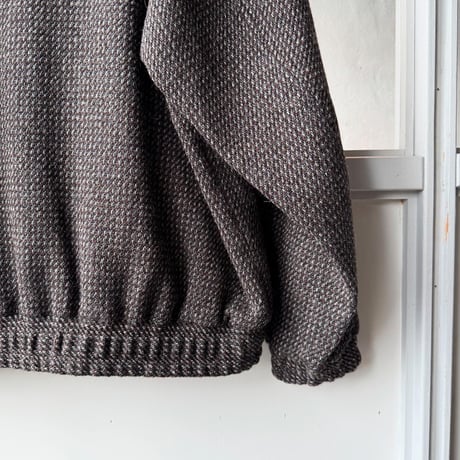 AURALEE　ALPACA WOOL SILK TWEED ZIP BLOUSON